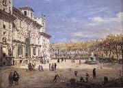 Gaspar Van Wittel The Villa Medici in Rome painting